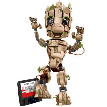 (NO BOX) I Am Groots Compatible 76217 Building Kit Toys For Boys Bricks Tree Baby Groots Model Play Display Gift