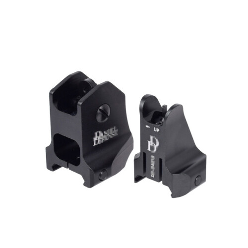 CNC Metal DD Front Rear Sight Set AR M4 Precision Tactical Iron Sights