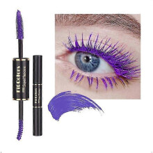 (PURPLE, One size) Double-ended Color Mascara - Waterproof Thick Curling Long-lasting Anti-sweat