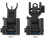 CNC Aluminum Alloy Iron Sights Folding Mechanical Aiming Sight Set 2