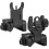 CNC Aluminum Alloy Iron Sights Folding Mechanical Aiming Sight Set 1