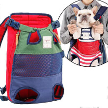 (stripe, One size) Breathable Pet Bag Mesh Outing Portable Dog Backpack Chest Backpack