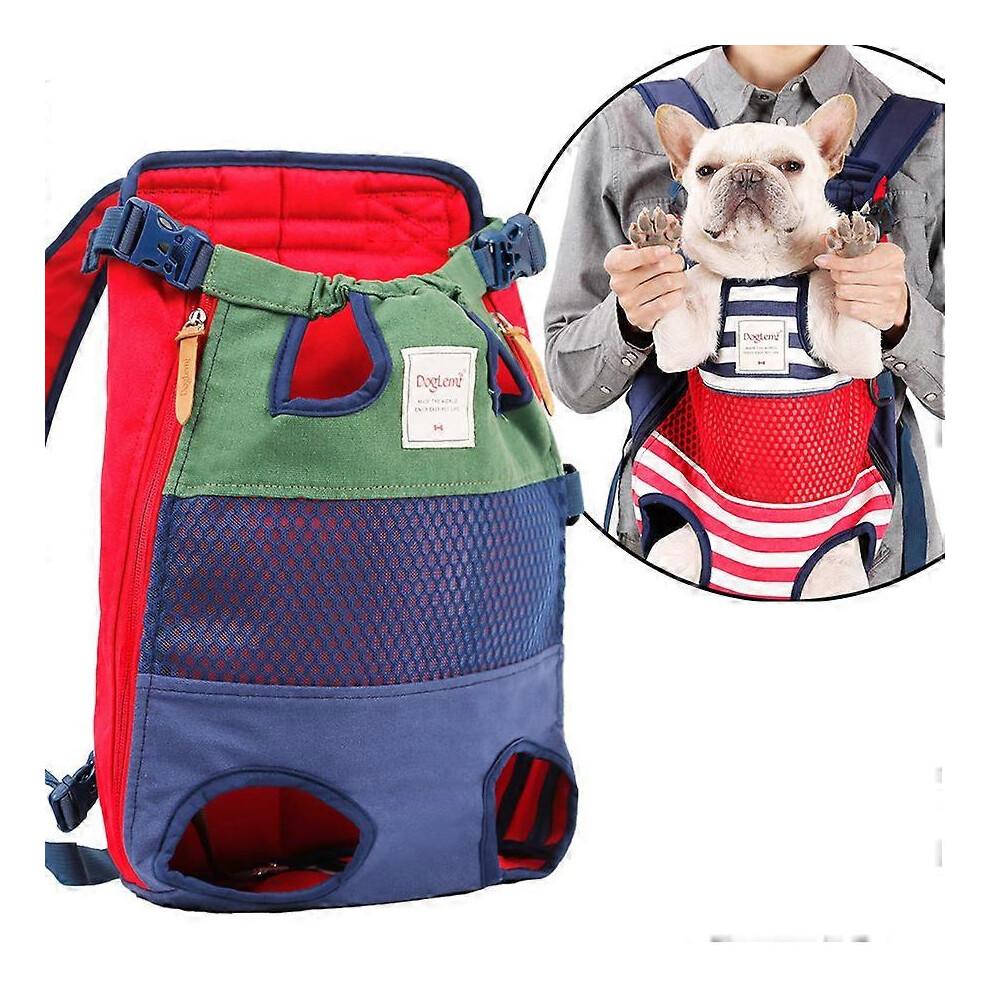 (green, One size) Breathable Pet Bag Mesh Outing Portable Dog Backpack Chest Backpack-image-OPC-PG7DCSX-NEW