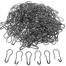 (black, One size) 1000 Pack Clothing Tag Pins Bulb Pin Metal Gourd Pin Diy