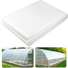Yowlieu 8' x 25' Klar Växthusplast, 6 Mil UV-Beständig Polyeten Växthusfilm
