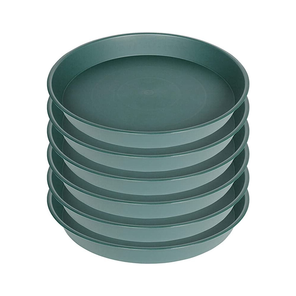 Bleuhome 6 Pack Plastic Plant Saucer Planter Water Drip Tray  4 5 6 7 8 9 10 11 12 inch  Heavy Sturdy Tray for Indoors Outdoor P-image-OPC-PFRSQ68-NEW