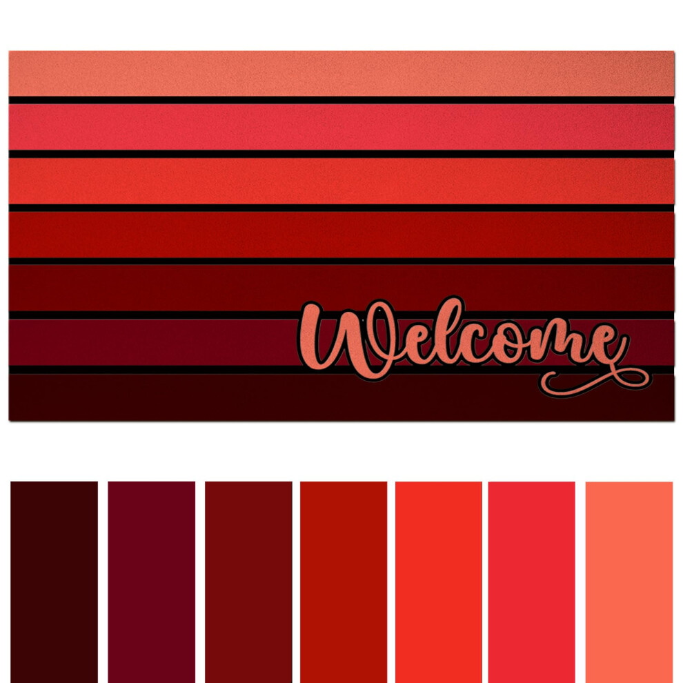 Bulijojo Weihnachtsstern-Fu?Matte F?R Den Eingangsbereich, Gro?, 43,2 X 76,2 Cm, Fu?Matte F?R Den Eingangsbereich, Rot, Teppich F?R Die Vordert?R, F?R-image