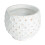 Creative Co-Op Distressed Terra Cotta Blomkruka, Vit 1