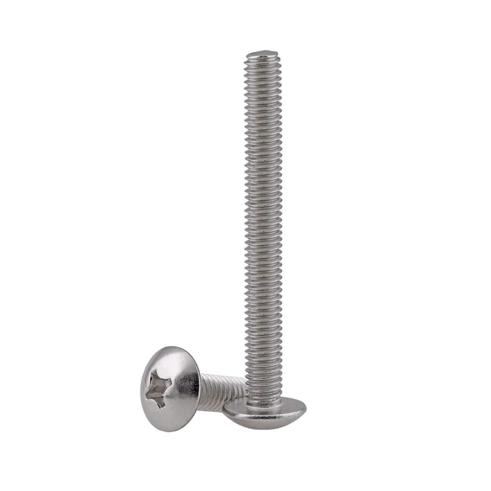 Adiyer 40-Pack Metric M4 X 40Mm Machine Screws For Cabinet Drawer Knob Pull Handle 304 Stainless Steel Truss Head Bolts Phillips Drive 653472985049