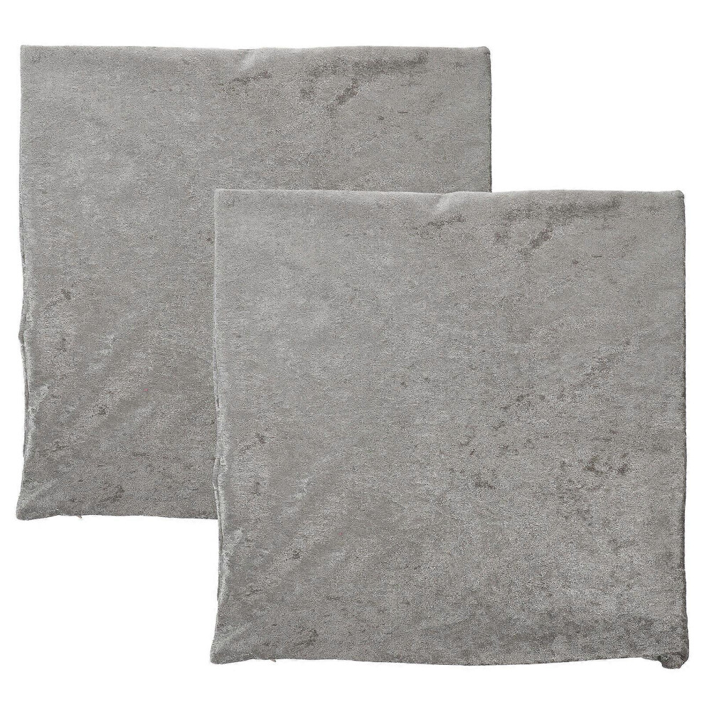 Kricely (As Show, One Size) 2Pcs Smooth Square Pillowcase Sofa Pillow Covers Throw Pillow Covers Solid-Color Pillow Covers