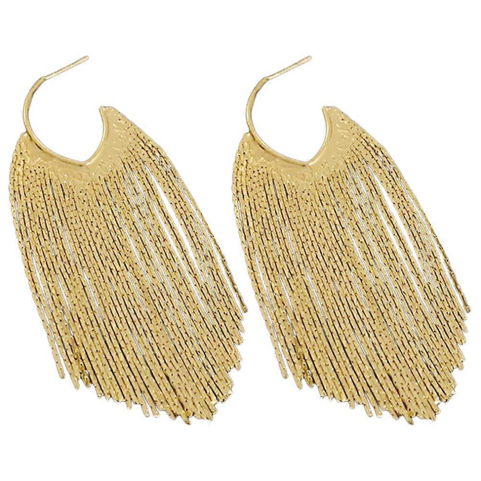 Kricely (As Show, One Size) 1 Pair Drop Earrings Women Tassel Earrings Fashionable Earrings Dainty Ear Decorations