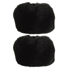 (As show, One size) 1 Pair of Cuff Cover Faux Fur Sleeve Clothing Cuff Decor Warm Cuff Cover Clothing Cuff Cover for Girl