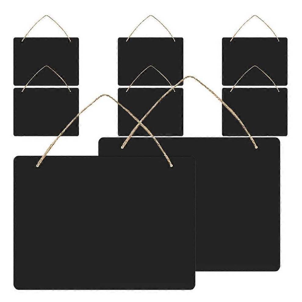Kricely Black (As Show, One Size) 8Pcs Wood Message Board Flower Store Price Tag Wood Price Tag Wooden Boards
