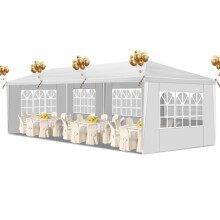 3*9m 5-Sided Gazebo Marquee Party Frame Marquee Canopy Party Tent