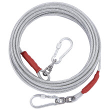 Dog Tie Out Cable for Dogs Outside Up to 125/250lbs 10/20/30/50FT Long