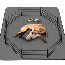 CoolShields Washable Puppy Dog Pee Pad  48 X65 Extra Large  Waterproof Whelping Training Mat for Playpen Crate  Floor  Bed Sofa and Trunk [Premium
