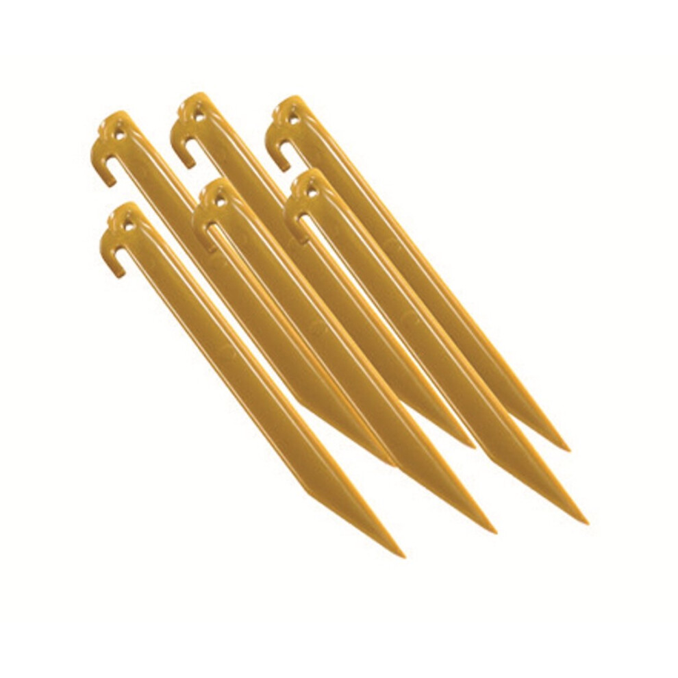 Piquets de tente Coleman en plastique durable de 22,9 cm de long, lot de 6