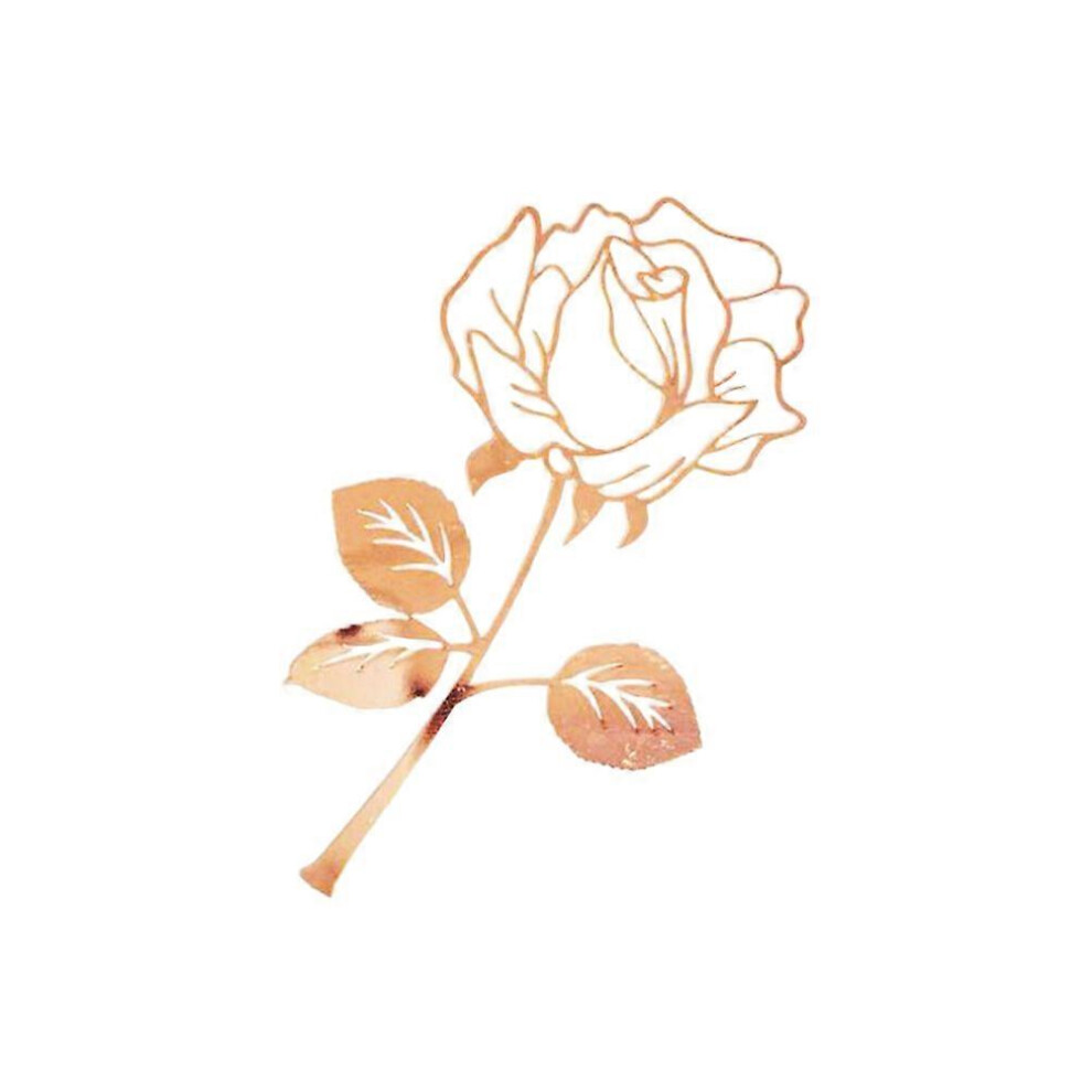 Kricely (As Shown, One Size) Metal Rose Bookmark Fashion Bookmarks Creative Paper Clip Valentine's Day Bookmark Gift (Rose ) Gold
