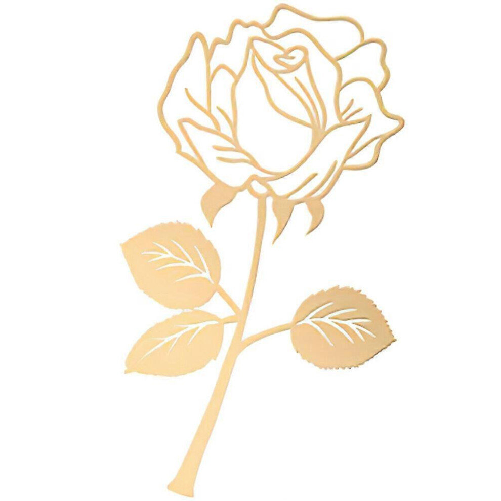 Kricely (, One Size) Creative Metal Bookmark Flower Shaped Bookmark Delicate Students Bookmarker Golden