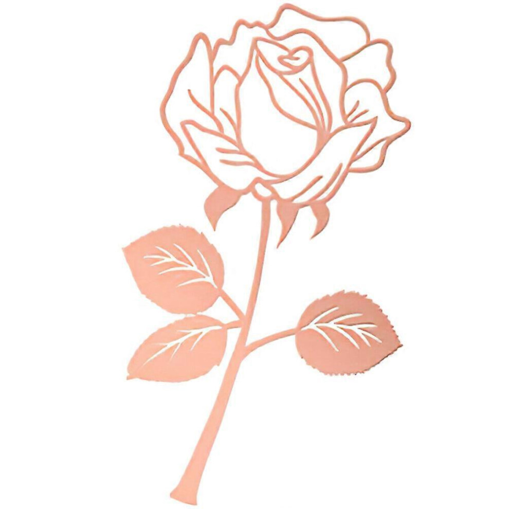 Kricely (Rose One Size) Creative Metal Bookmark Flower Shaped Bookmark Delicate Students Bookmarker Gold