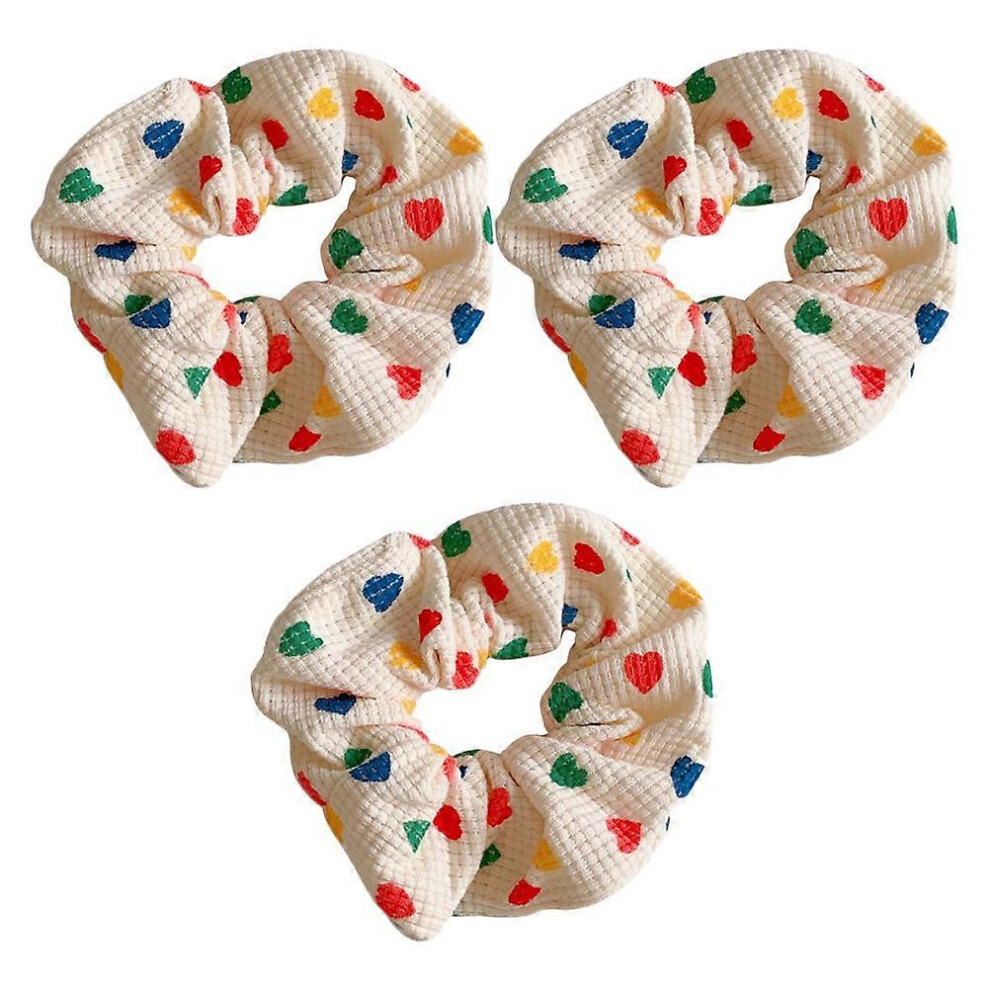 Kricely (As Show, One Size) 3Pcs Stylish Hair Rings Delicate Ponytail Holders Elastic Hair Ropes For Women