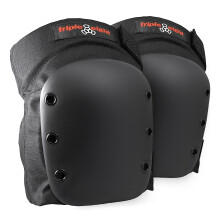Triple Eight Street knskydd fr skateboard justerbara remmar (1 par) svart stort