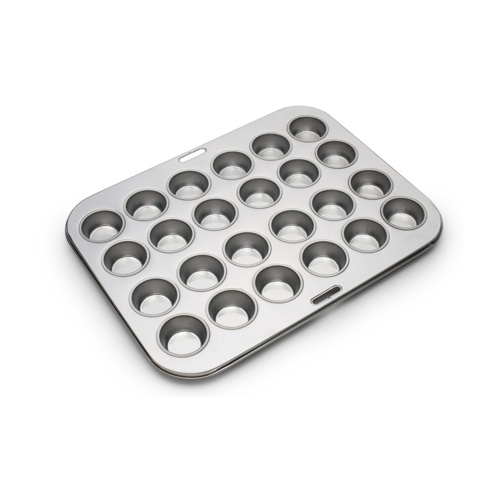 Fox Run Mini Muffin and Cupcake Pan  10.5 x 13.75 x 1.5 inches  24 Cup
