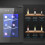 Homcom HOMCOM Mini Wine Fridge, 6 Bottle, with Glass Door, Touch Screen 8