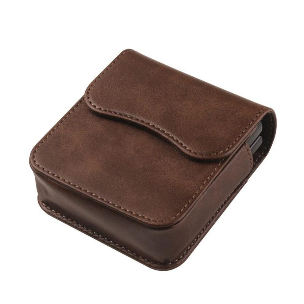 (brown, Motorola 40 Ultra) For Samsung Galaxy Z Flip 6 5 4 3 5g Belt Clip Holster Case For Motorola Razr 40/40ultra Huawei P50 Pocket Oppo Find N3 Flip Leather Waist Bag