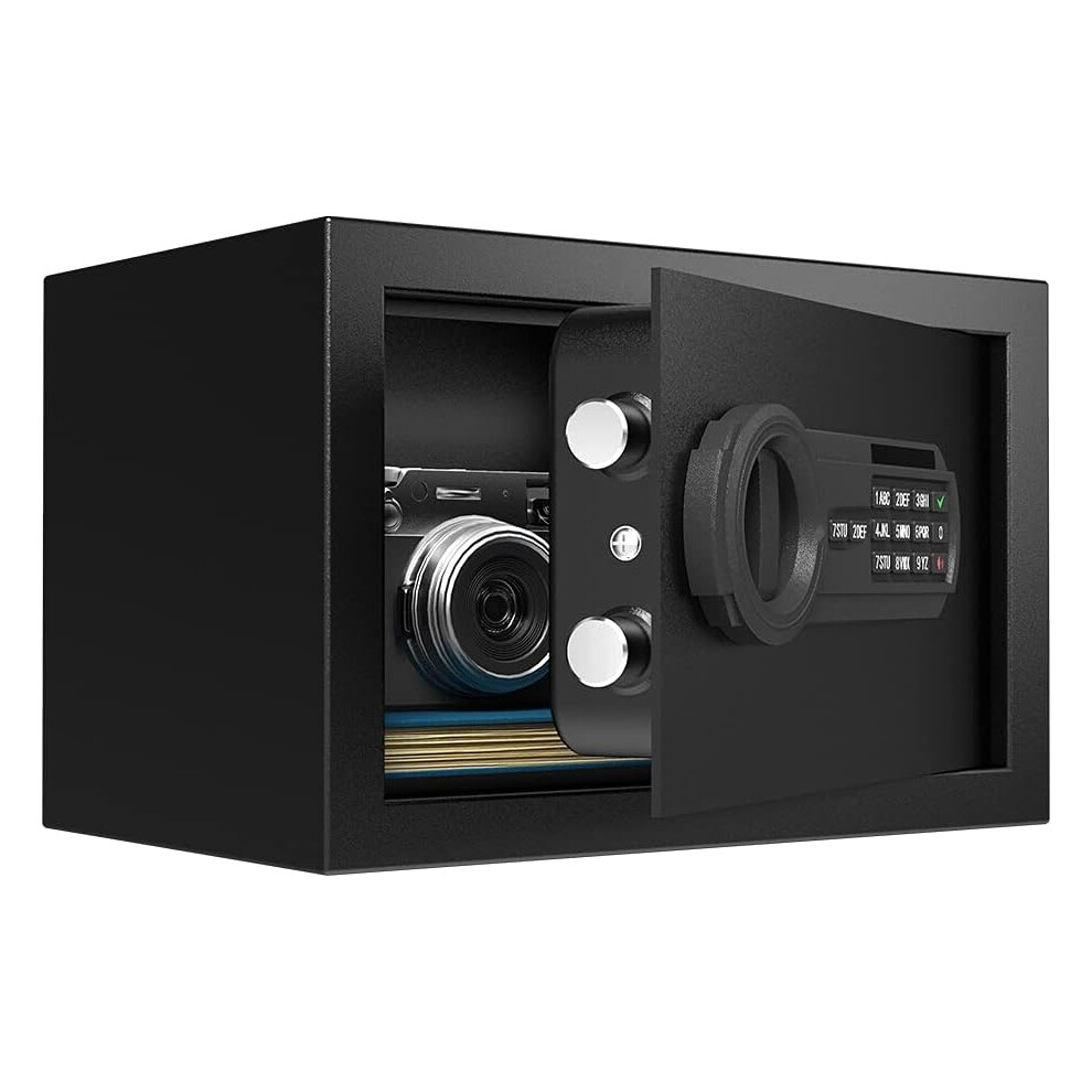 (8.5L) Luxury safe and lock box, piggy bank, digital keypad safe, perfect for home office hotel business jewelry cash use storage