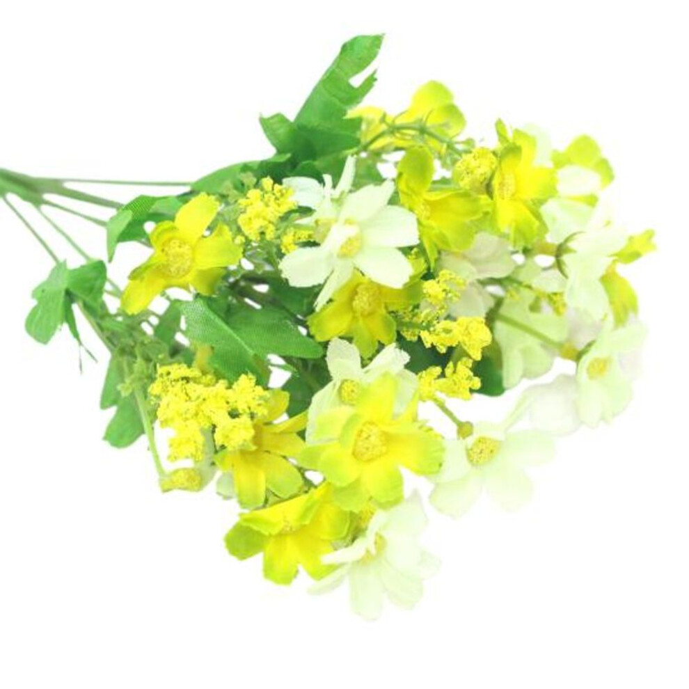 (green) Artificial Flowers Real Touch For Party Vibrant Color Simulation Flower Wild Chrysanthemum Bouquet Pretty Table Centerpiece