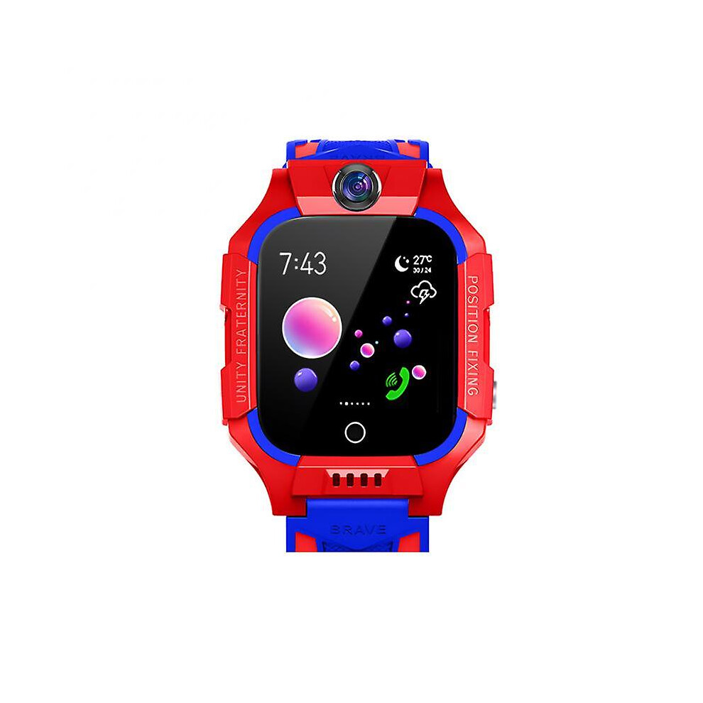 (Red) Kids Gps Wifi Video Call Smart Watch