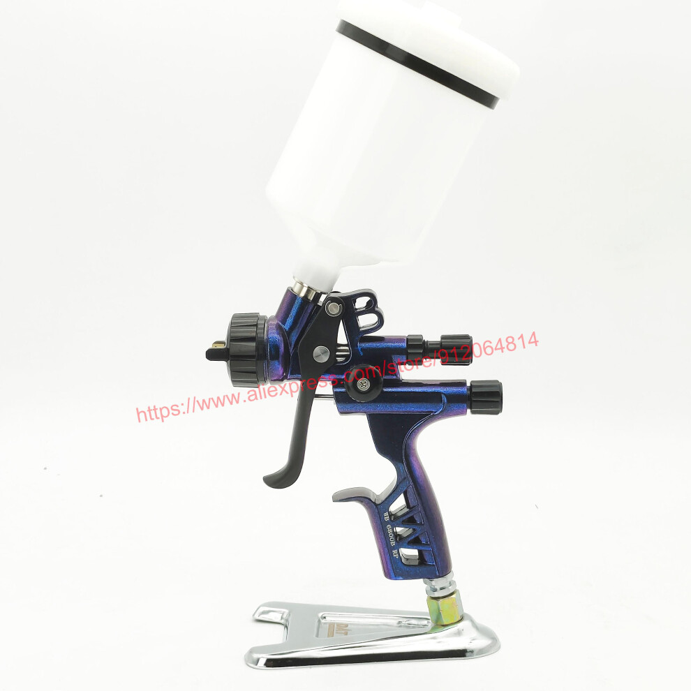 ( 1.3Mm) Hvlp 1.3Mm Air Paint Sprayer 6800B High-Performance Car Paint Spray Gun Sprayer Painting Tool Airbrush Pneumatic Gun Blue