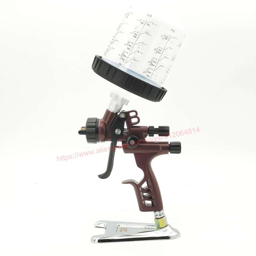 (No Clean 1.3Mm) Hvlp 1.3Mm Air Paint Sprayer 6800B High-Performance Car Paint Spray Gun Sprayer Painting Tool Airbrush Pneumatic Gun Brown