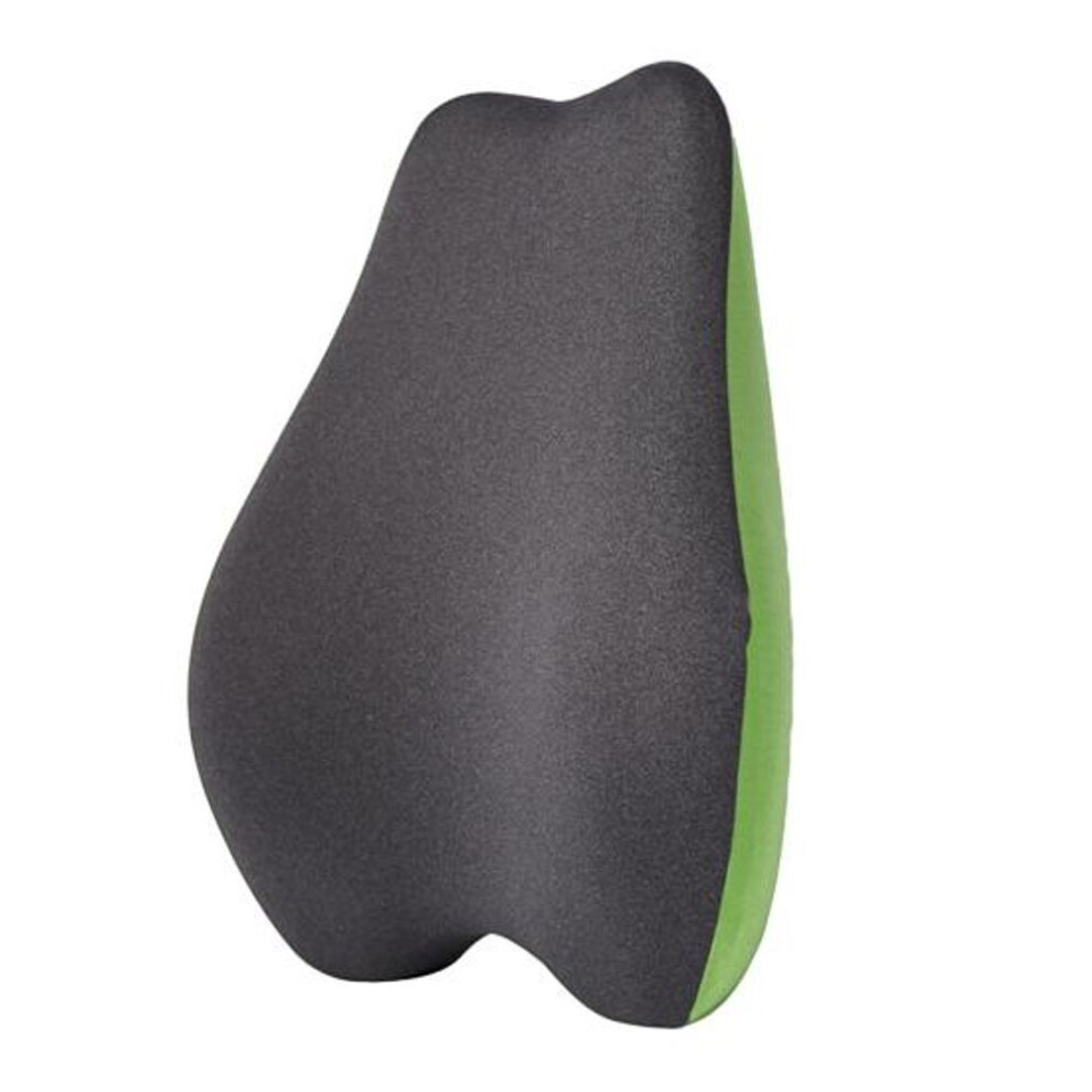 (green) Office Chair Cushion Soft Memory Foam Lumbar Support Pillow Lower Back Pain Relief Ergonomic Back Support Cushion Trains Airplanes Trucks Cars