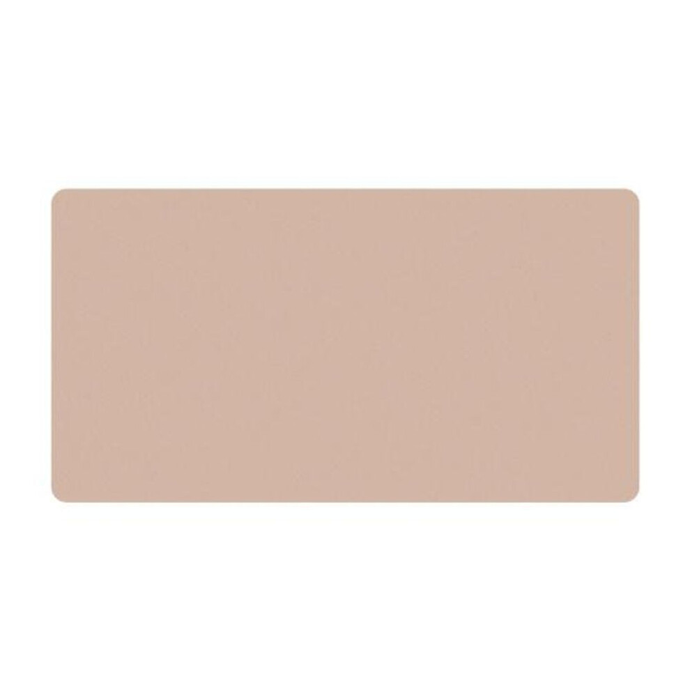 (apricot) Desk Mat Lightweight Stain-resistant Faux Leather Mouse Mat Waterproof Desk Writing Pad Desk Pad Computer Accessory