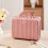 Living And Home (Rose Gold) Portable Plastic Makeup Case for Travel 1