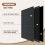 Living And Home Black Walnut Wood Grain Decorative Slat Wall Panel, 240cm x 60cm 4