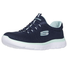 Baskets Skechers Summits pour femmes, bleu marine/aqua, pointure 9