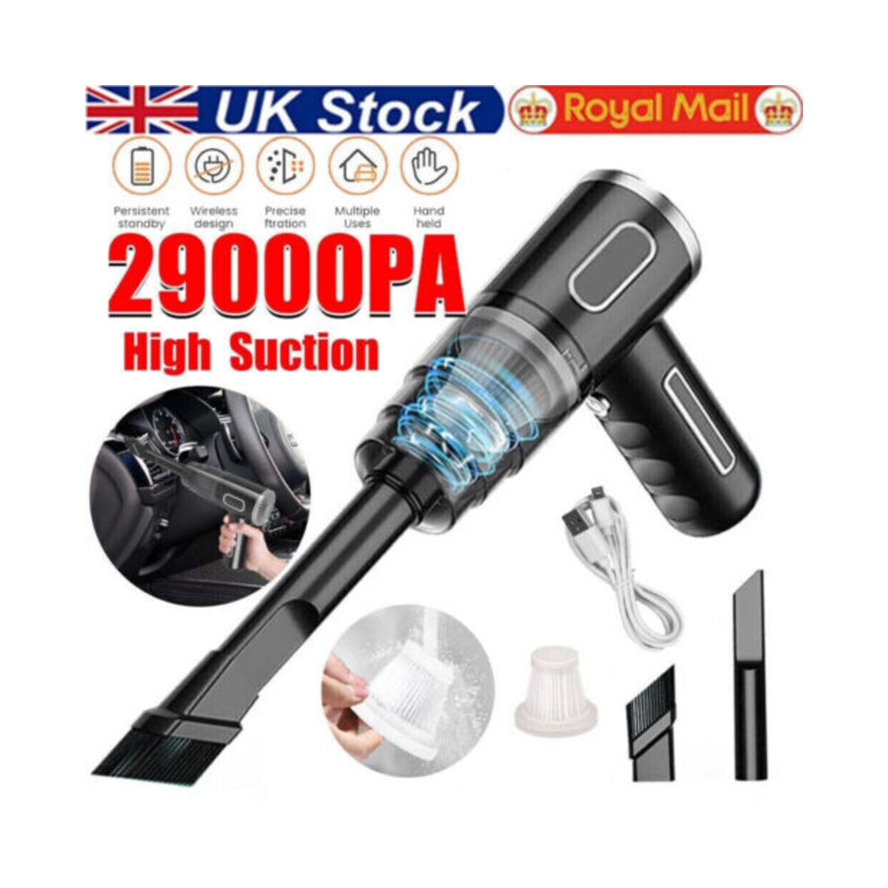 Wireless Vacuum Cleaner Car Handheld Vaccum Mini Power Suction Usb Rechargeable 6935462402892