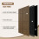 Living And Home 240cm x 60cm Wood Grain Wall Panel 3D Wall Pannelling , Dark Oak 3