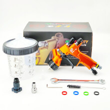 (1.8MM MIXING CUP) 2022 Gti Pro 1.3/1.8mm Hvlp Spray Gun Car Painting Gun With Mixing Cup No-clean Tank For Car Painting