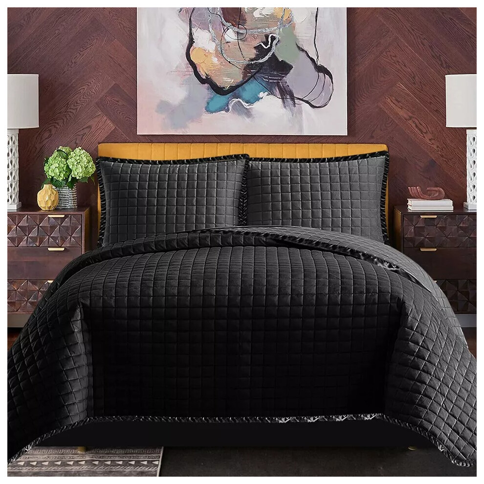 (Super King) New soft Luxury  Comforter Modern Quilted Bedspread