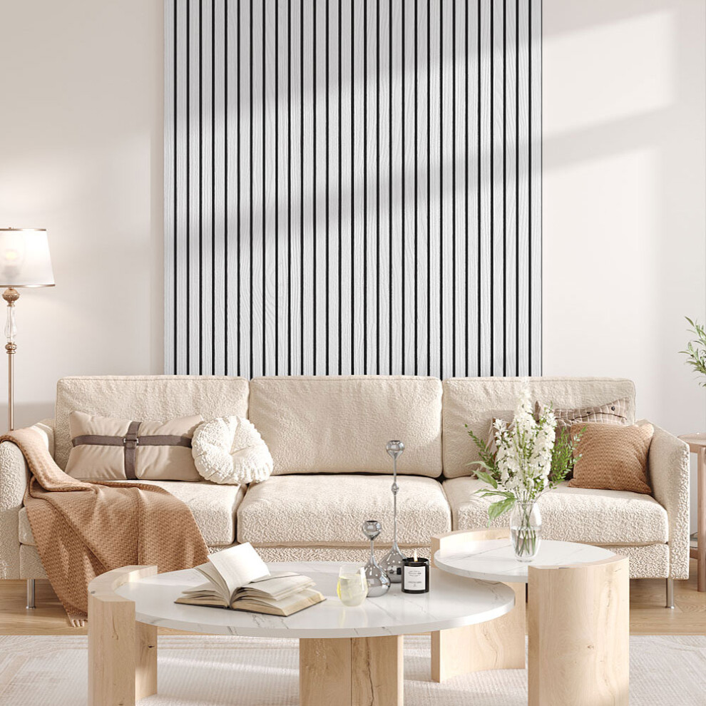 Wood-Effect Wall Panels for Feature Walls, Silver Oak