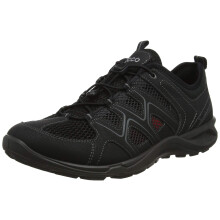 ECCO - Zapatos de senderismo de tiro bajo para hombre, color negro, 51052, talla 12 para mujer