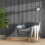Living And Home Grey Walnut Wood Grain Decorative Slat Wall Panel, 240cm x 60cm 1