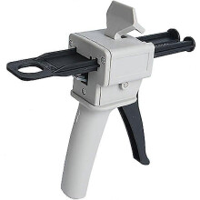 (As show, One size) LINJOU 50ml Epoxy Dispenser Gun, AB Epoxy Glue Gun Handle Applicator for Glue Mixing, 1:1 and 2:1 Ratios (Pistol)