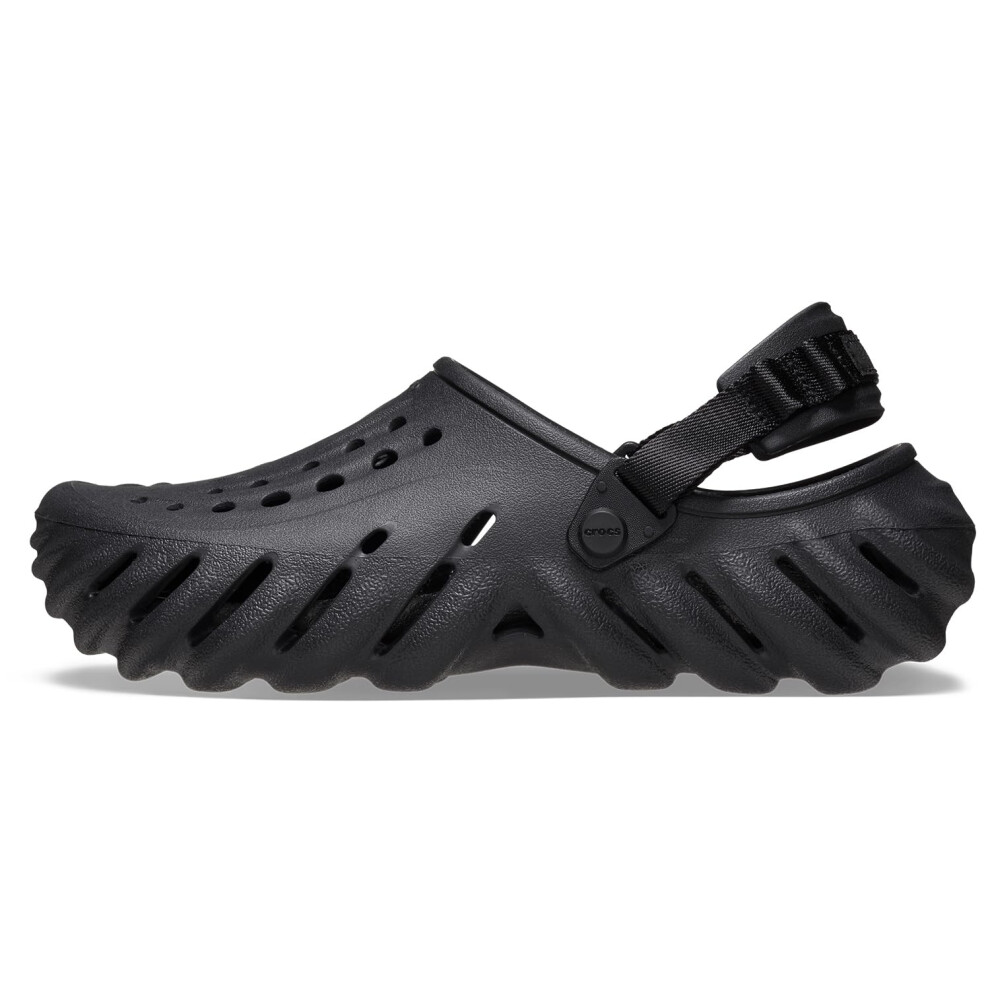 Crocs Unisex Echo Clogs  Black  5 US Men
