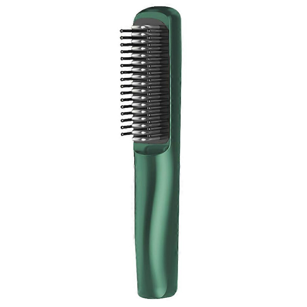 Wrezatro (As Show, One Size) Electric Hair Straightener Brush Wireless Straightening Comb For Home Travel