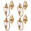 (As show, One size) 4pcs Simulated Mini Yard Lights Model Light Model Sand Table Lamp Decorations 1